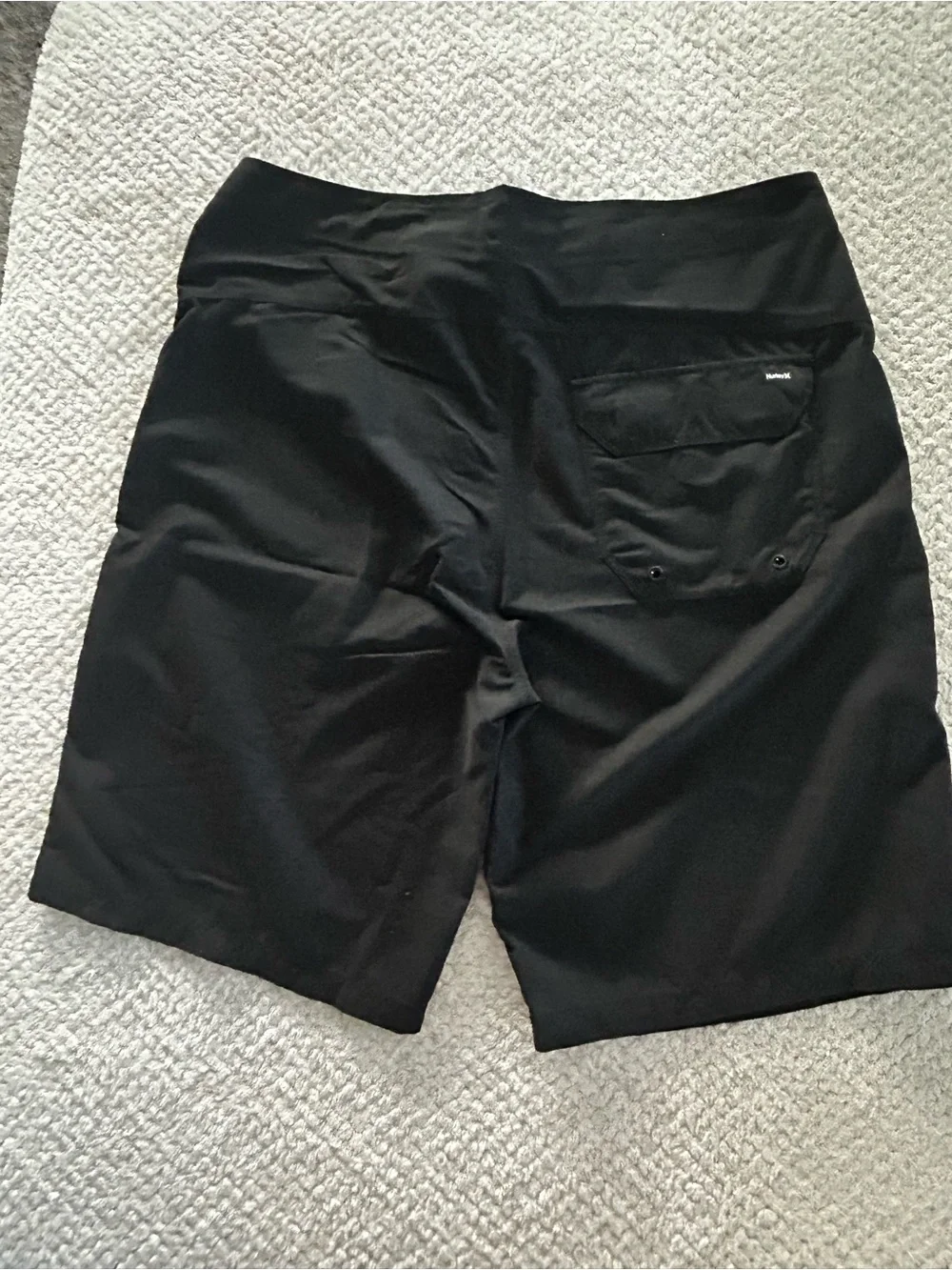 Hurley Black Men's Boardshorts with White Logo